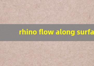 rhino flow along surface